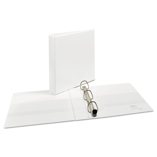AVE79195 - Avery - Heavy-Duty View Binder with DuraHinge and One Touch EZD Rings, 3 Rings, 1.5&quot; Capacity, 11 x 8.5, White