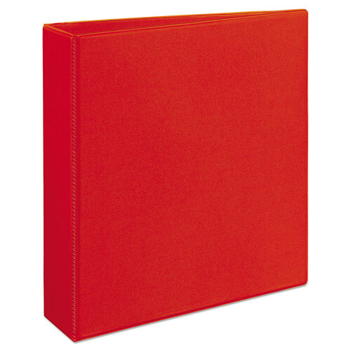 AVE79225 - Avery - Heavy-Duty View Binder with DuraHinge and One Touch EZD Rings, 3 Rings, 2&quot; Capacity, 11 x 8.5, Red