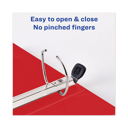 AVE79325 - Avery - Heavy-Duty View Binder with DuraHinge and Locking One Touch EZD Rings, 3 Rings, 3&quot; Capacity, 11 x 8.5, Red