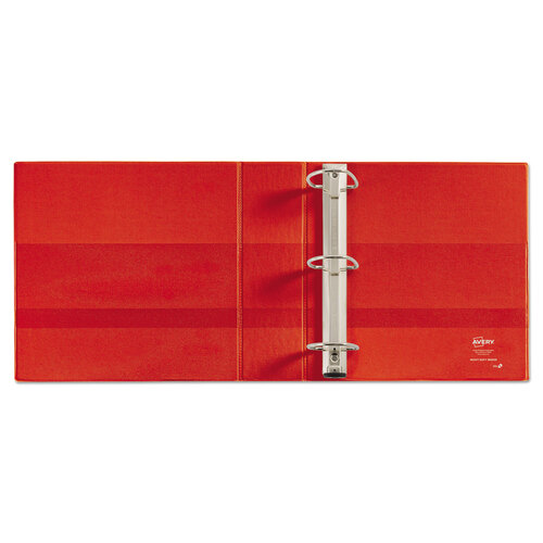 AVE79325 - Avery - Heavy-Duty View Binder with DuraHinge and Locking One Touch EZD Rings, 3 Rings, 3&quot; Capacity, 11 x 8.5, Red