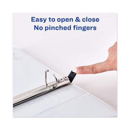 AVE79767 - Avery - Heavy-Duty View Binder with DuraHinge and One Touch Slant Rings, 3 Rings, 0.5&quot; Capacity, 11 x 8.5, White