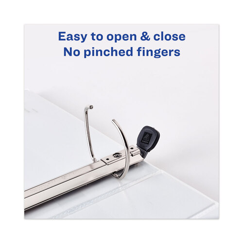 AVE79802 - Avery - Heavy-Duty View Binder with DuraHinge and One Touch EZD Rings, 3 Rings, 2&quot; Capacity, 11 x 8.5, Navy Blue