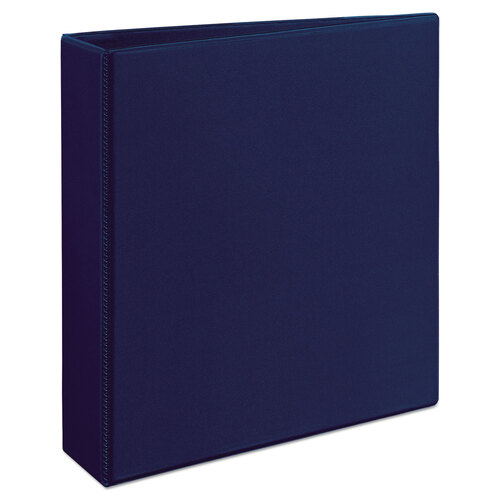AVE79802 - Avery - Heavy-Duty View Binder with DuraHinge and One Touch EZD Rings, 3 Rings, 2&quot; Capacity, 11 x 8.5, Navy Blue