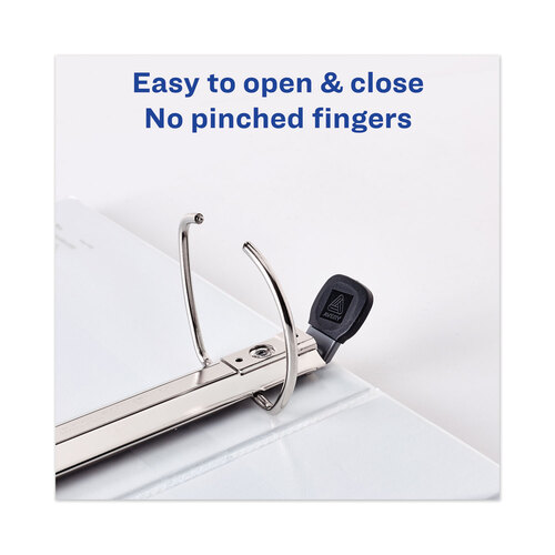 AVE79803 - Avery - Heavy-Duty View Binder with DuraHinge and Locking One Touch EZD Rings, 3 Rings, 3&quot; Capacity, 11 x 8.5, Navy Blue