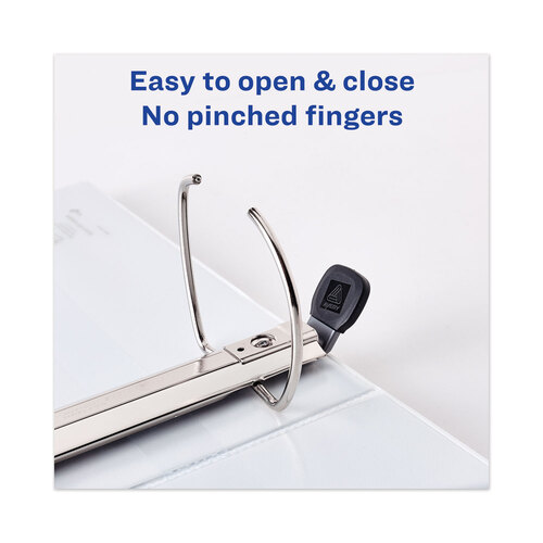 AVE79806 - Avery - Heavy-Duty View Binder with DuraHinge and Locking One Touch EZD Rings, 3 Rings, 5&quot; Capacity, 11 x 8.5, Navy Blue