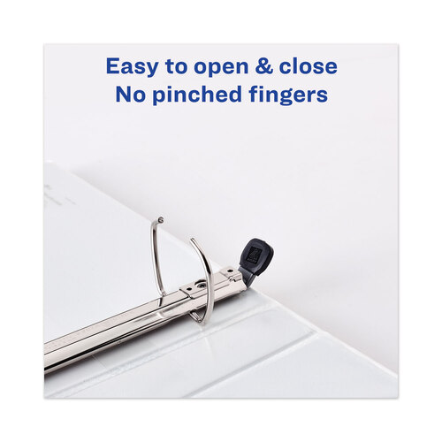 AVE79809 - Avery - Heavy-Duty View Binder with DuraHinge and One Touch EZD Rings, 3 Rings, 1&quot; Capacity, 11 x 8.5, Navy Blue