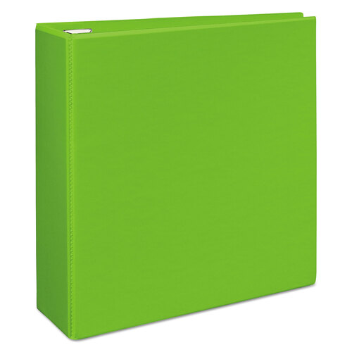AVE79812 - Avery - Heavy-Duty View Binder with DuraHinge and Locking One Touch EZD Rings, 3 Rings, 4&quot; Capacity, 11 x 8.5, Chartreuse