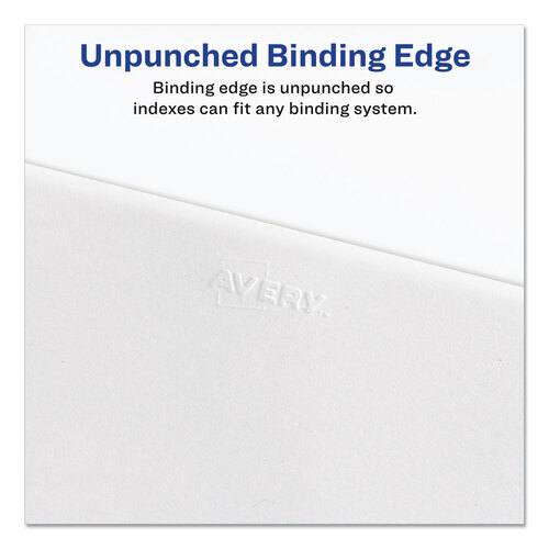 AVE82319 - Avery - Preprinted Legal Exhibit Side Tab Index Dividers, Allstate Style, 10-Tab, I to X, 11 x 8.5, White, 1 Set