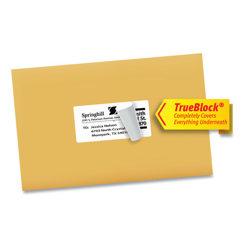 AVE8463 - Avery - Shipping Labels w/ TrueBlock Technology, Inkjet Printers, 2 x 4, White, 10/Sheet, 100 Sheets/Box