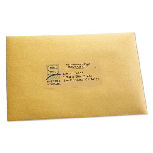 AVE8663 - Avery - Matte Clear Easy Peel Mailing Labels w/ Sure Feed Technology, Inkjet Printers, 2 x 4, Clear, 10/Sheet, 25 Sheets/Pack