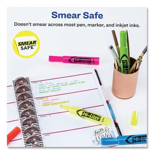 AVE98034 - Avery - Hi-Liter Desk-Style Highlighters, Assorted Ink Colors, Chisel Tip, Assorted Barrel Colors, Dozen