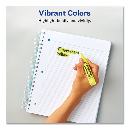 AVE98034 - Avery - Hi-Liter Desk-Style Highlighters, Assorted Ink Colors, Chisel Tip, Assorted Barrel Colors, Dozen