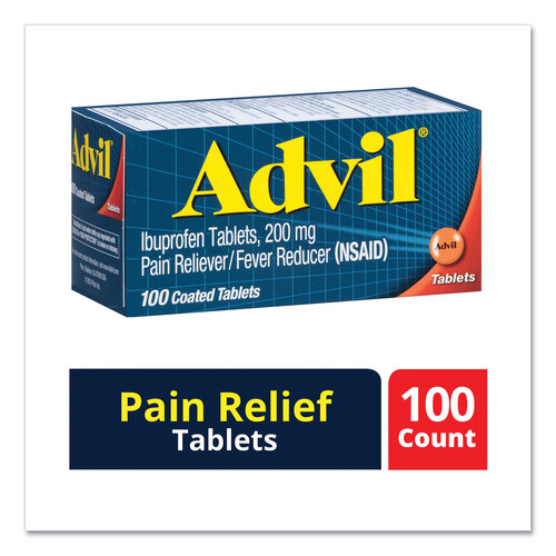 AVL015040 - Acme - Ibuprofen Pain Reliever Tablets, 100 Count