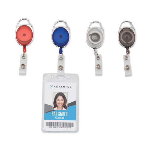 GBC Retractable ID Badge Reel – Pack of 2 for Convenient and