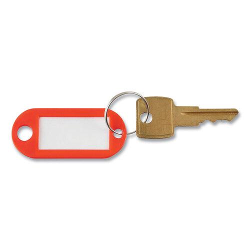 AVTKEY98018 - Advantus - Key Tags Label Window, 0.88 x 0.19 x 2, Red, 6/Pack