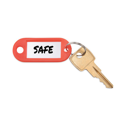 AVTKEY98018 - Advantus - Key Tags Label Window, 0.88 x 0.19 x 2, Red, 6/Pack