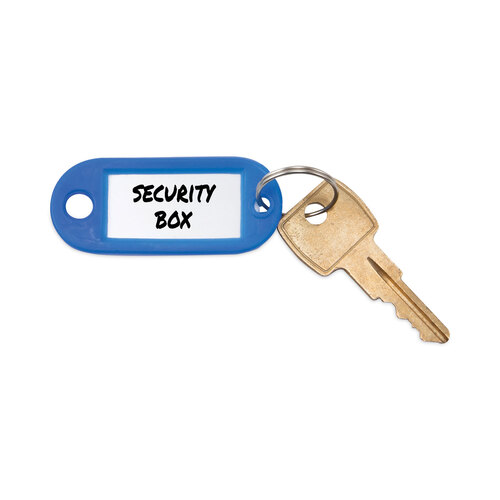 AVTKEY98019 - Advantus - Key Tags Label Window, 0.88 x 0.19 x 2, Dark Blue, 6/Pack