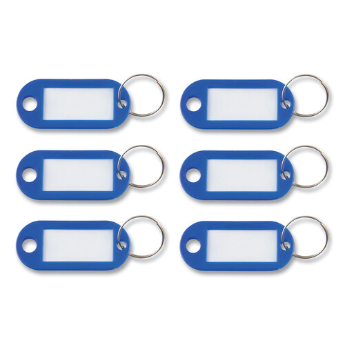 AVTKEY98019 - Advantus - Key Tags Label Window, 0.88 x 0.19 x 2, Dark Blue, 6/Pack