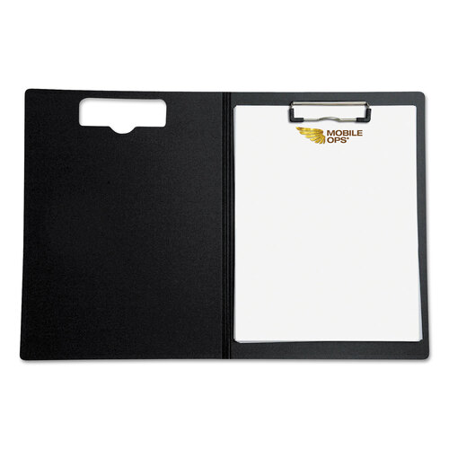 BAU61632 - Baumgartens - Portfolio Clipboard with Low-Profile Clip, Portrait Orientation, 0.5&quot; Clip Capacity, Holds 8.5 x 11 Sheets, Red