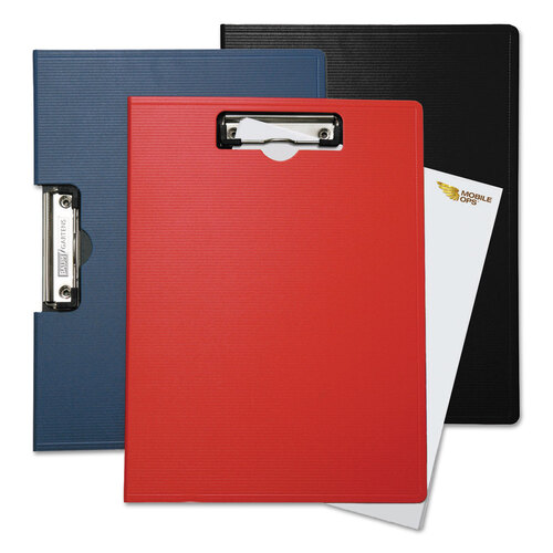 BAU61632 - Baumgartens - Portfolio Clipboard with Low-Profile Clip, Portrait Orientation, 0.5&quot; Clip Capacity, Holds 8.5 x 11 Sheets, Red