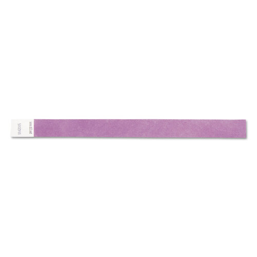 BAU85014 - Baumgartens - Security Wristbands, Sequentially Numbered, 10&quot; x 0.75&quot;, Purple, 100/Pack