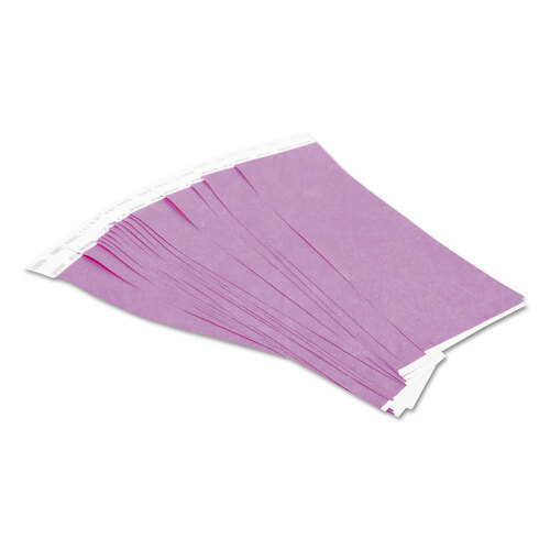 BAU85014 - Baumgartens - Security Wristbands, Sequentially Numbered, 10&quot; x 0.75&quot;, Purple, 100/Pack