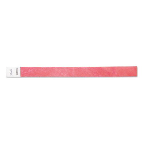 BAU85020 - Baumgartens - Security Wristbands, Sequentially Numbered, 10&quot; x 0.75&quot;, Red, 100/Pack