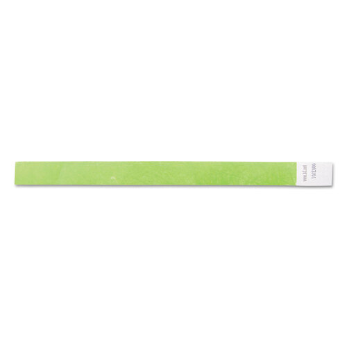 BAU85060 - Baumgartens - Security Wristbands, Sequentially Numbered, 10&quot; x 0.75&quot;, Green, 100/Pack