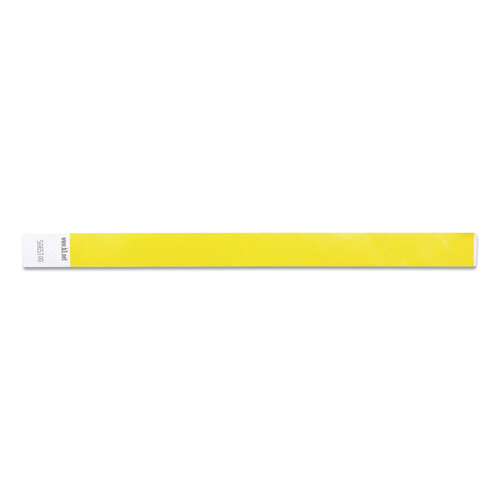 BAU85070 - Baumgartens - Security Wristbands, Sequentially Numbered, 10&quot; x 0.75&quot;, Yellow, 100/Pack