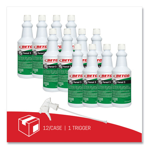 Forest 5, Mint Scent, 32 oz Bottle, 12/Carton Forest 5, Mint Scent, 32 oz Bottle, 12/Carton