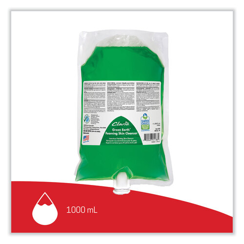 Green Earth Foaming Skin Cleanser Refill, Fresh Meadow, 1,000 mL Refill Bag, 6/Carton Green Earth Foaming Skin Cleanser Refill, Fresh Meadow, 1,000 mL Refill Bag, 6/Carton