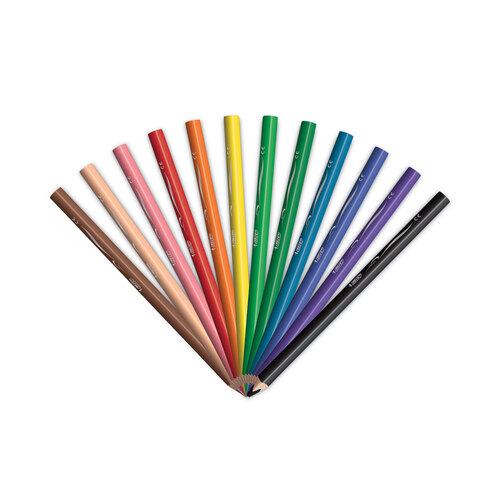 BIC® Kids® Jumbo Coloring Pencils - Bic BKCPJ12AST PK - Betty Mills
