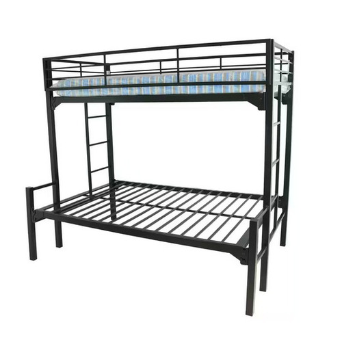 BLAUNI150SQ39755475BBwL - Blantex - Twin/Full University Bunk Bed w/Built in Ladder & 2 Guardrails