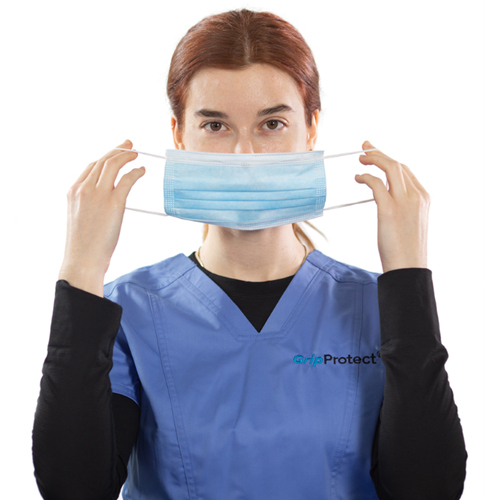 BAYMASK3550 - GripProtect - GripProtect Procedure Earloop Mask, 3-Ply, Meets ASTM Level 1 Standards