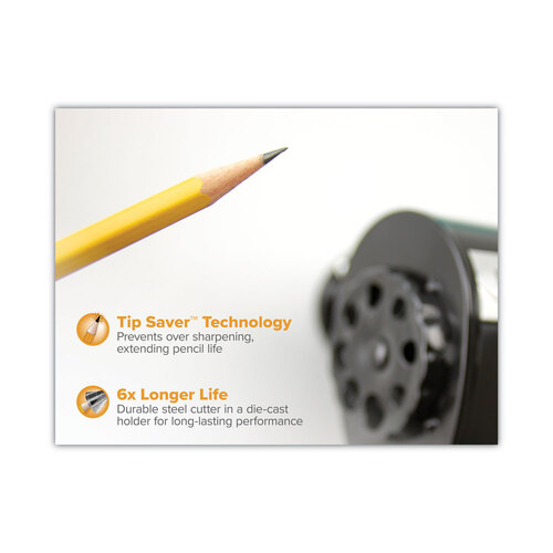 BOSMPS1BLK - Stanley-Bostitch - Antimicrobial Manual Pencil Sharpener, Manually-Powered, 5.44 x 2.69 x 4.33, Black