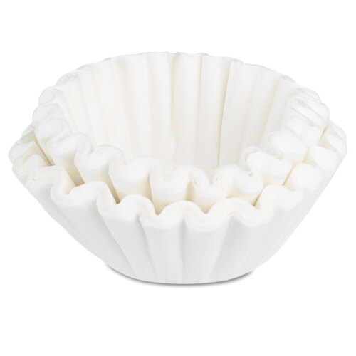 BUNBCF100B - Bunn - Coffee Filters, 8 to 12 Cup Size, Flat Bottom, 100/Pack