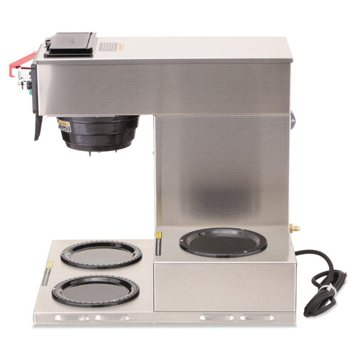 BUNCWTF153LP - Bunn - CWTF-3 Three Burner Automatic Coffee Brewer, 12-Cup, Black/Stainless Steel