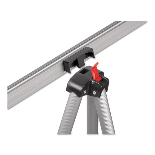BVCFLX05102MV - MasterVision - Telescoping Tripod Display Easel, Adjusts 38&quot; to 69&quot; High, Metal, Silver