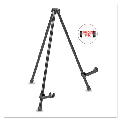 BVCFLX07201MV - MasterVision - Instant Table-Top Easel, 14.25&quot; High, Black