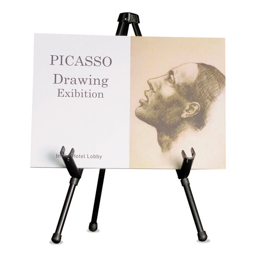 BVCFLX07201MV - MasterVision - Instant Table-Top Easel, 14.25&quot; High, Black