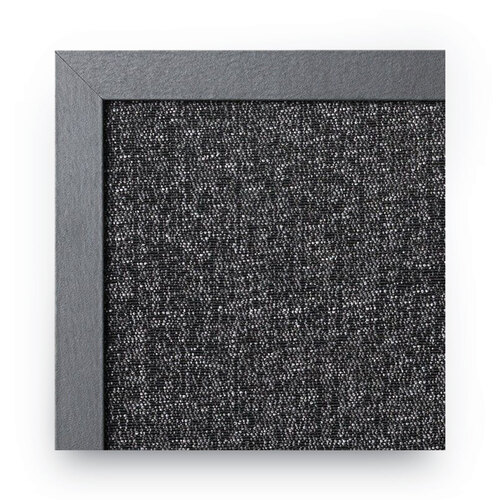 BVCMX04433168 - MasterVision - Designer Combo Fabric Bulletin/Dry Erase Board, 24 x 18, White/Black Surface, Black MDF Wood Frame