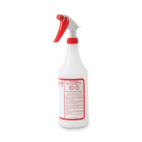 BWK03010 - Boardwalk - Trigger Spray Bottle, 32 oz, Clear/Red, HDPE, 3/Pack