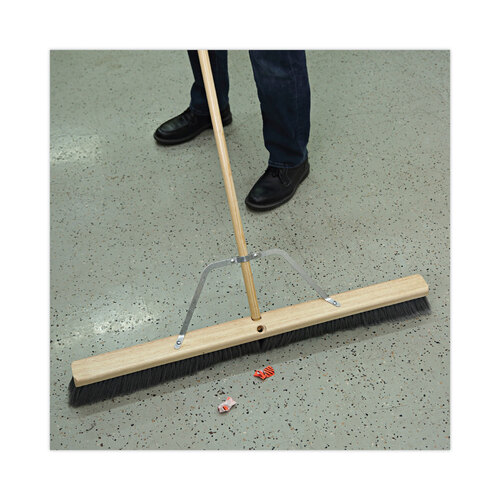 BWK119 - Boardwalk - Metal Handle Braces, Large, Fits 24&quot; to 48&quot; Floor Sweeps, 0.5 x 17 x 12