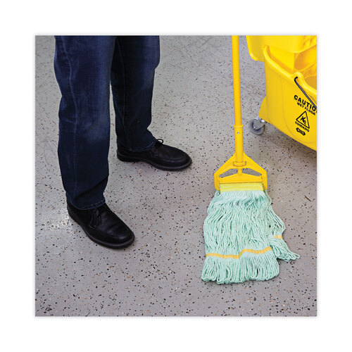 BWK1200MEA - Boardwalk - EcoMop Looped-End Mop Head, Recycled Fibers, Medium Size, Green