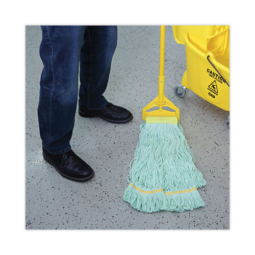 BWK1200XL - Unisan - EcoMop Looped-End Mop Head, Recycled Fibers, Extra Large Size, Green
