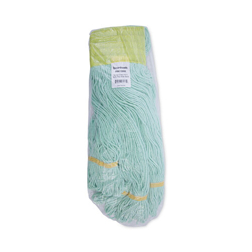 BWK1200XL - Unisan - EcoMop Looped-End Mop Head, Recycled Fibers, Extra Large Size, Green