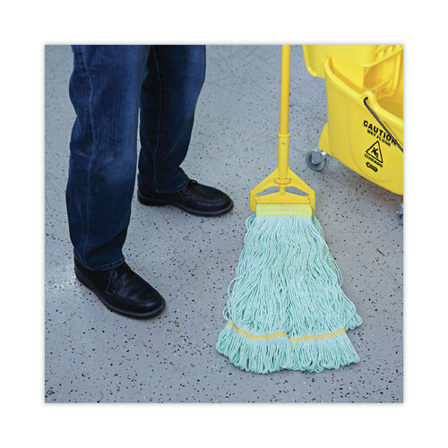 BWK1200XLCT - Boardwalk - EcoMop Looped-End Mop Head, Recycled Fibers, Extra Large Size, Green, 12/CT