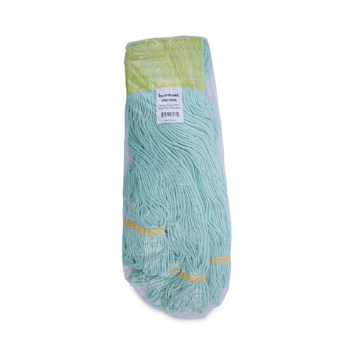 BWK1200XLCT - Boardwalk - EcoMop Looped-End Mop Head, Recycled Fibers, Extra Large Size, Green, 12/CT