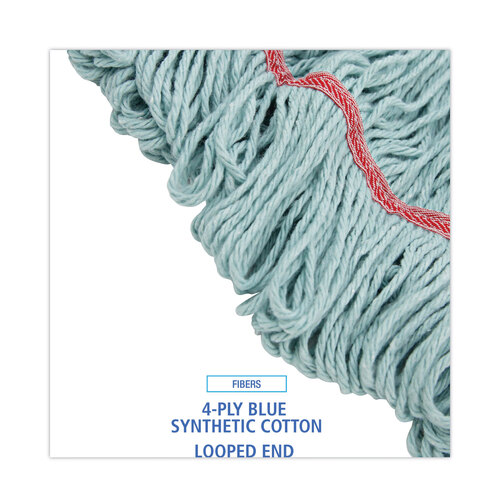 BWK1400LEA - Boardwalk - EchoMop with Looped-End Wet Head, Synthetic/Cotton, Large, Blue