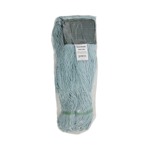 BWK1400MCT - Boardwalk - EchoMop with Looped-End Wet Head, Synthetic/Cotton, Medium, Blue, 12/Carton